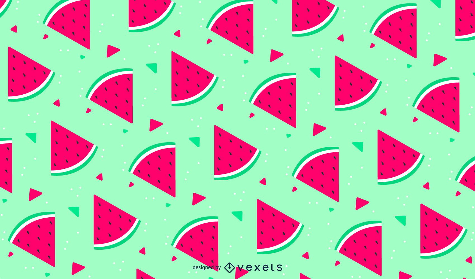 Cute seamless watermelon pattern