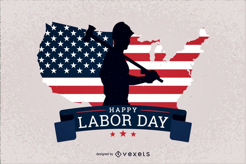 Diseño patriótico del día del trabajo en Estados Unidos Diseño patriótico del día del trabajo en Estados Unidos