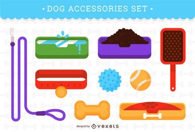 Conjunto de acessórios para cães