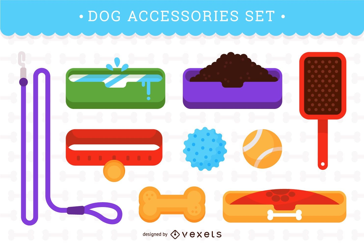 Set de accesorios para perros