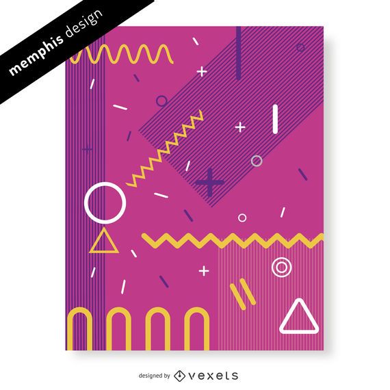 Design abstrato rosa de memphis Design abstrato rosa de memphis