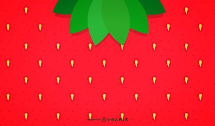 Fondo de fresa minimalista