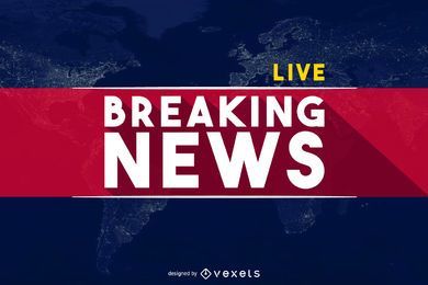 Cabeçalho do banner do World Breaking News