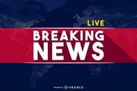 World Breaking News Banner Header Vector Download