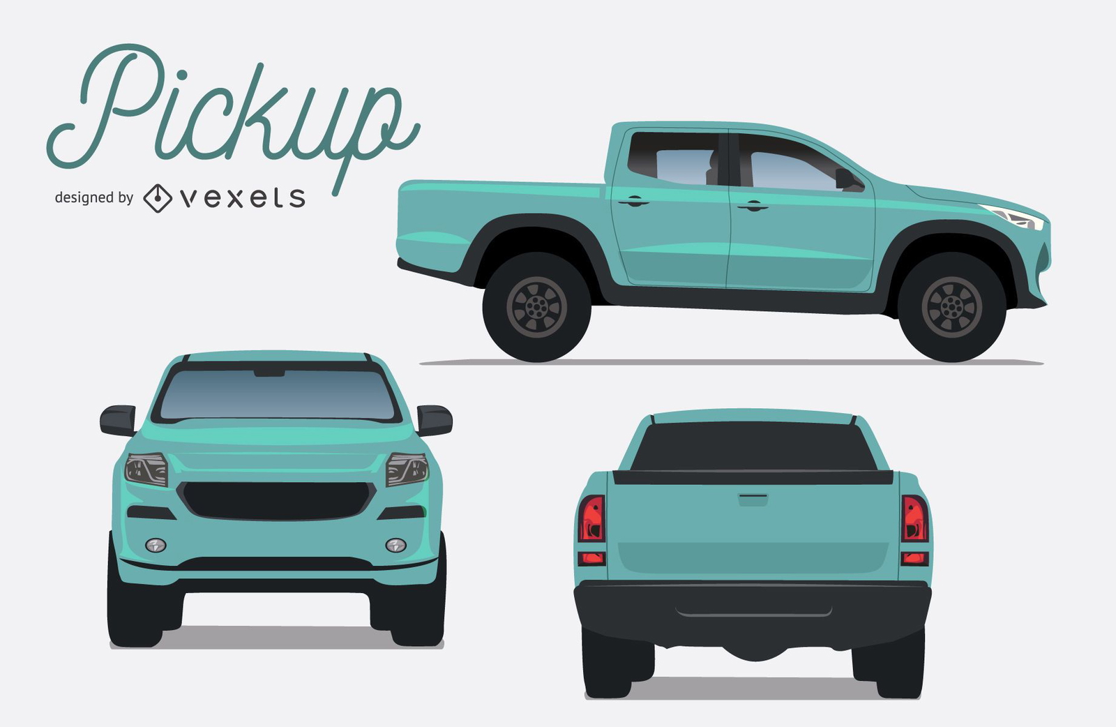 pick up truck vector