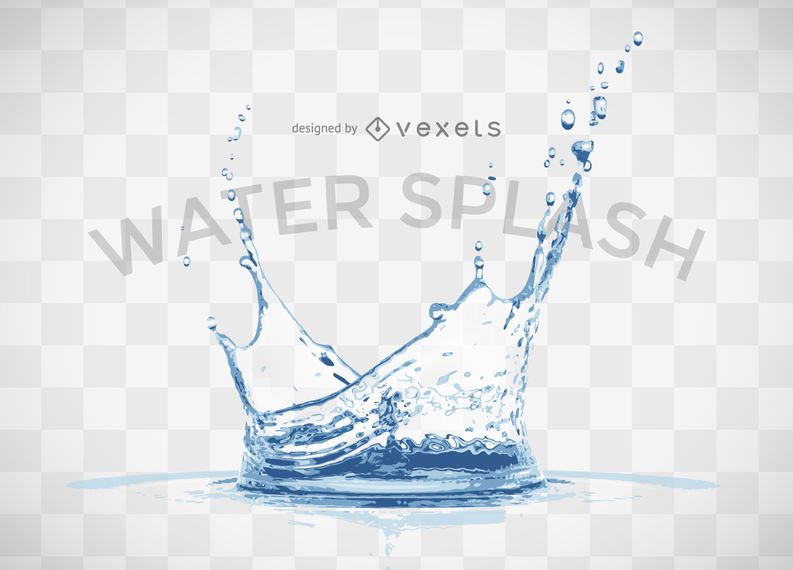 Salpicaduras de agua realista Salpicaduras de agua realista
