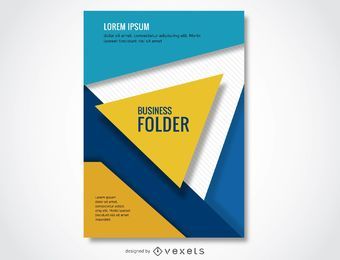 Diseño de la carpeta de negocios de colores Diseño de la carpeta de negocios de colores