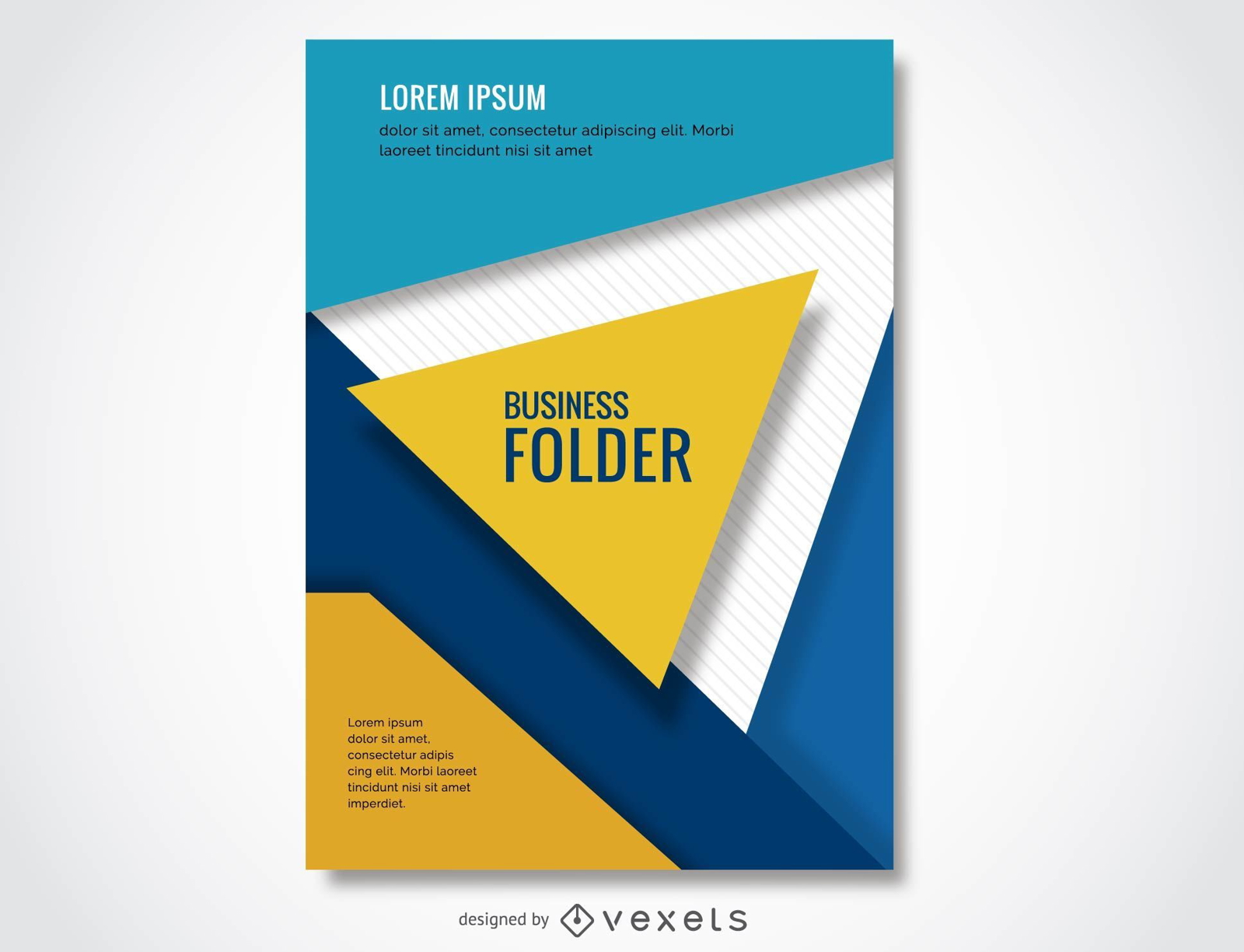 Colorful business folder design