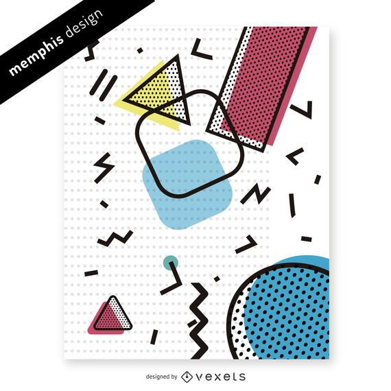 Colorful 90s memphis pattern design Colorful 90s memphis pattern design