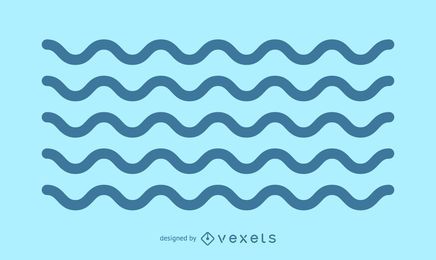 Ondas de golpe minimalistas