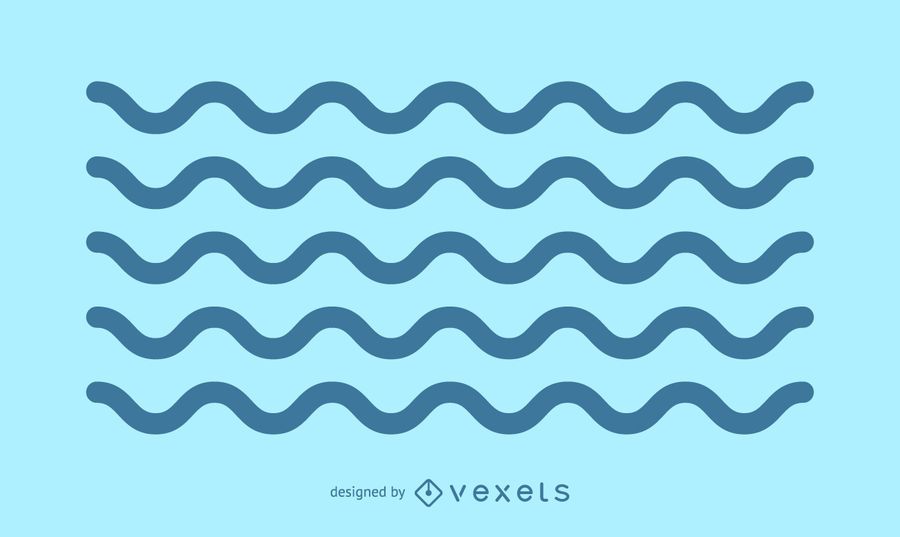 Ondas de trazo minimalistas Ondas de trazo minimalistas
