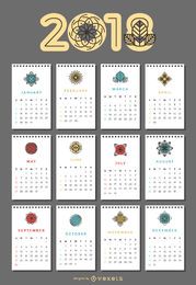 2018 calendar with flowers 2018 calendar with flowers