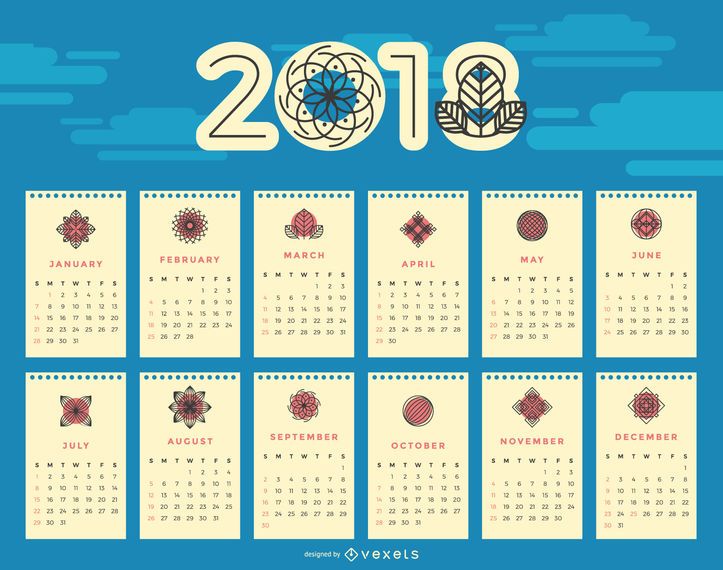 Calendario floral 2018 Calendario floral 2018
