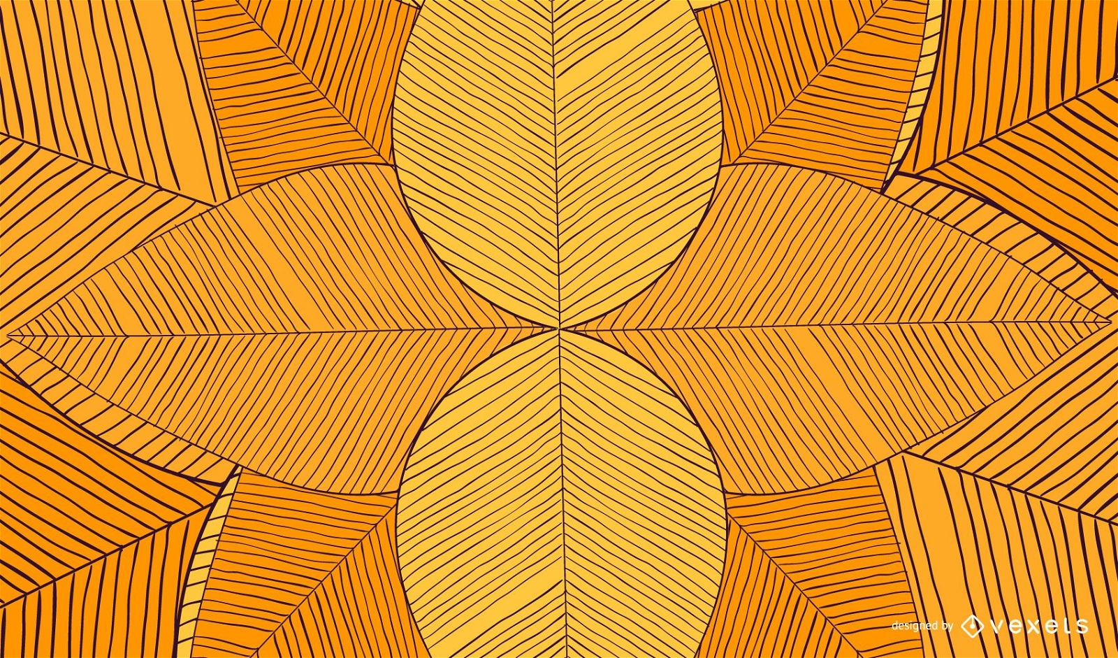 Hand drawn geometric abstract background