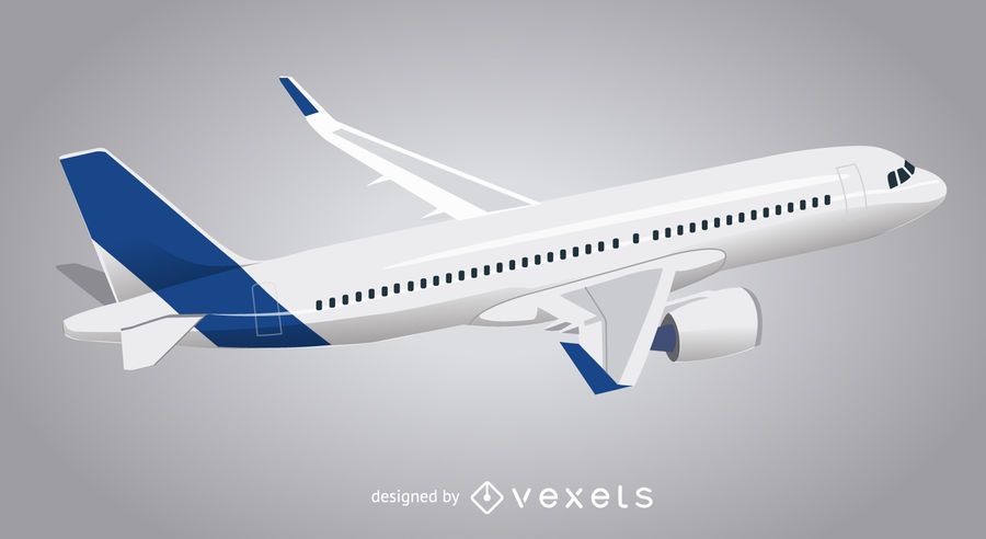 3D isolated plane illustration 3D isolated plane illustration