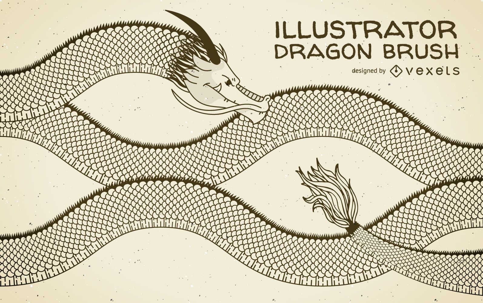 Dragon Illustrator brush
