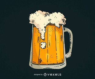 Hand drawn beer mug Hand drawn beer mug