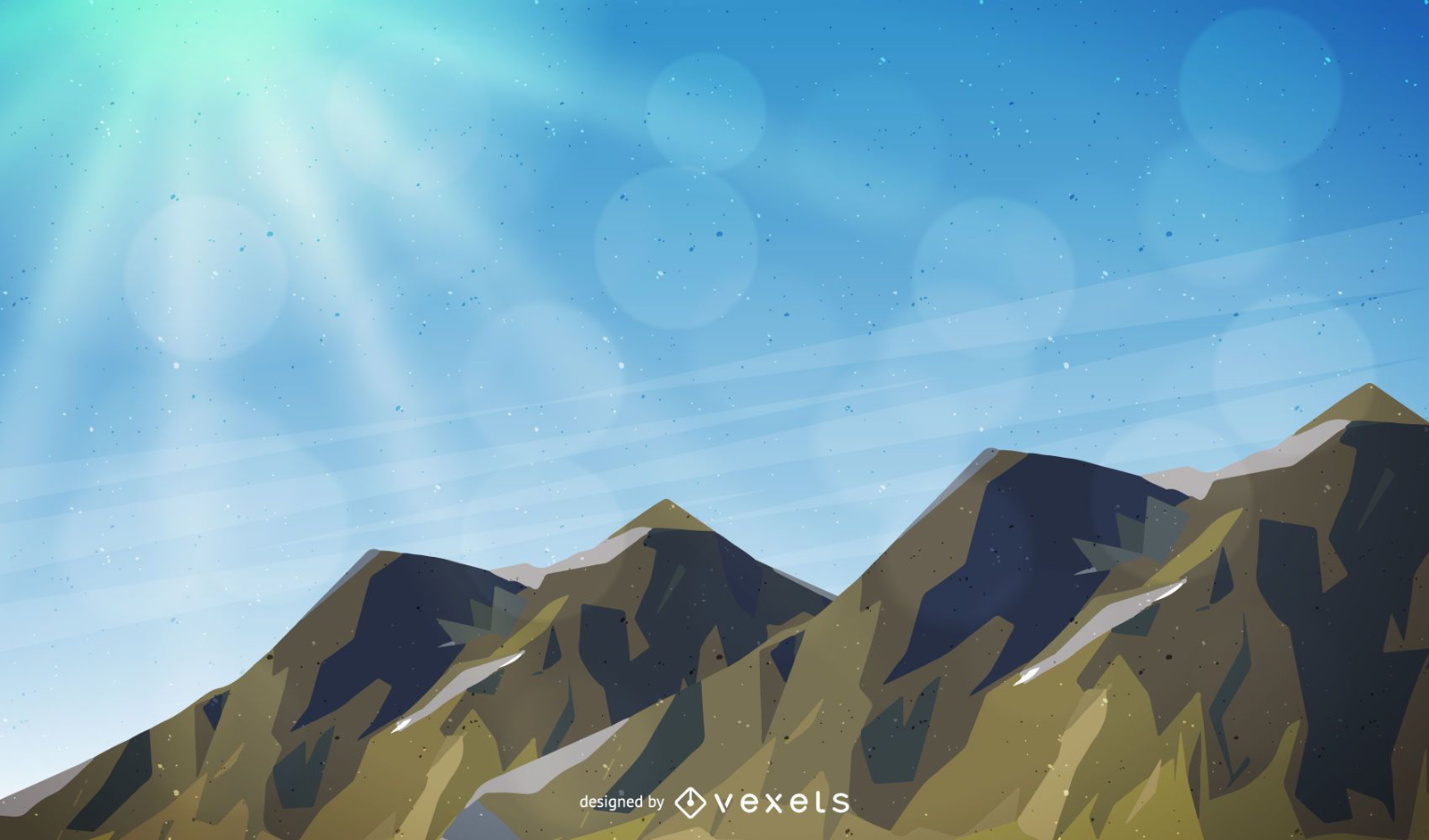 Mountain landscape illustration