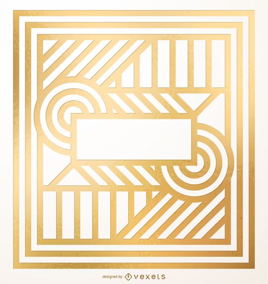 Abstract geometric golden design Abstract geometric golden design