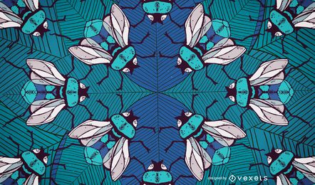 Desenho de background ilustrado de abelhas
