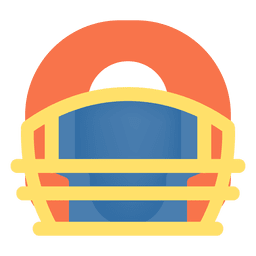 American football helmet icon PNG Design