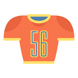 Ícone da camisa de futebol americano Desenho PNG