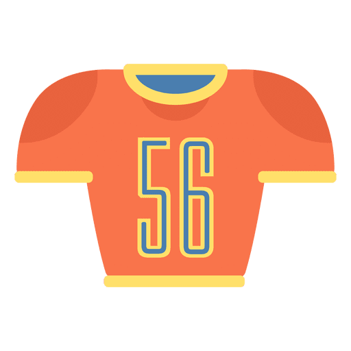 American football jersey icon PNG Design