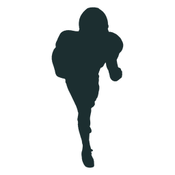 Silhueta de bloqueio de jogador de futebol americano Desenho PNG