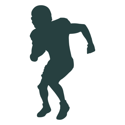 American football player dodge silhouette