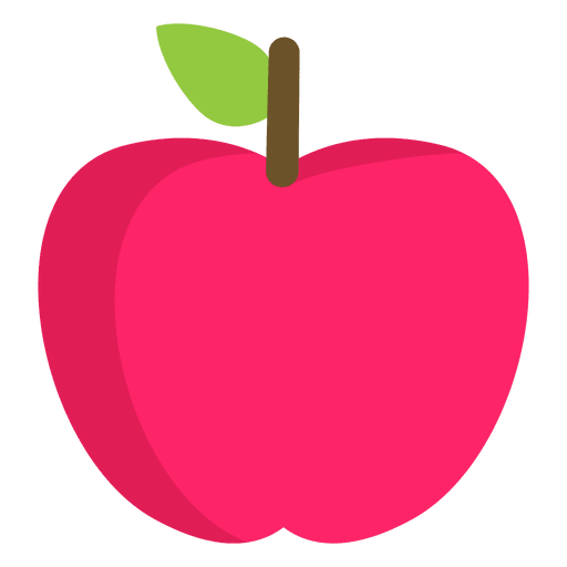 Fruta saudável de maçã plana Desenho PNG