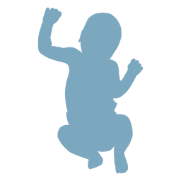 Bebé durmiendo silueta Diseño PNG