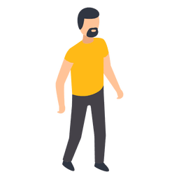Beard man illustration PNG Design Transparent PNG