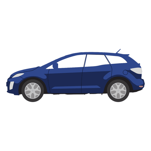 Ilustração de hatchback azul Desenho PNG