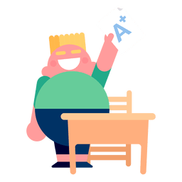 Ilustração de mesa menino a série Desenho PNG