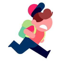 Ilustração de menino correndo Desenho PNG