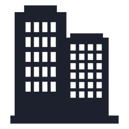 Business building silhouette PNG Design