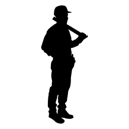 Construction worker observing silhouette PNG Design