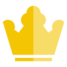Icono grueso de trébol de corona Diseño PNG