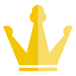 Icono delgado de trébol de corona Diseño PNG