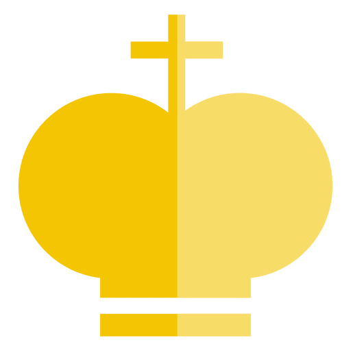 Kronen-Kreuz-Symbol PNG-Design