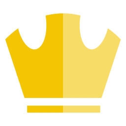 Icono de corona redondeada Diseño PNG