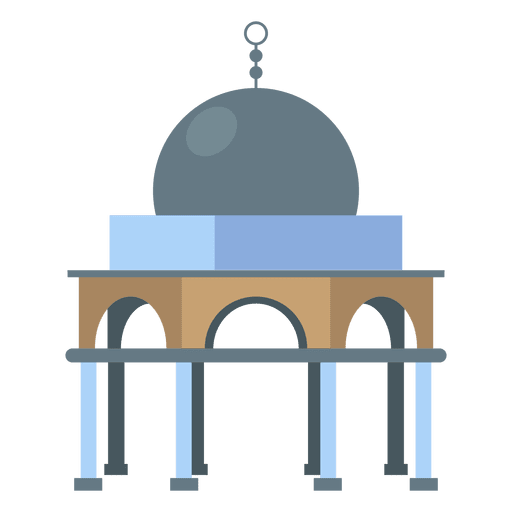 Dome of the rock entrance PNG Design