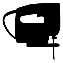 Silueta de sierra de calar eléctrica Diseño PNG