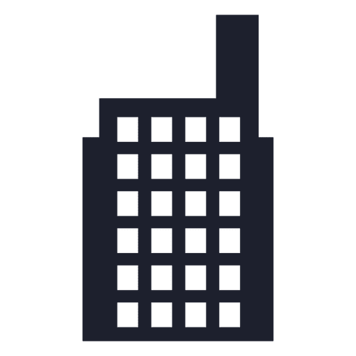 Factory building silhouette PNG Design