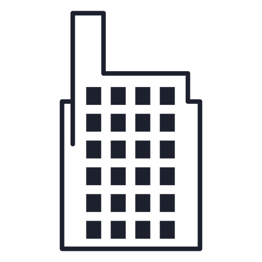 Factory building stroke Transparent PNG Factory building stroke Transparent PNG