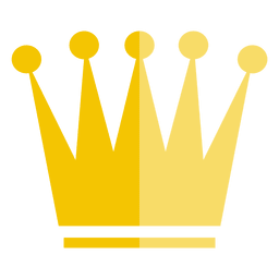 Icono de corona de cinco puntos