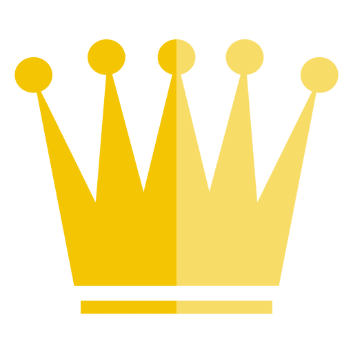 Five point crown icon PNG Design