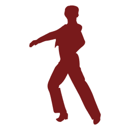 Silhueta de homem dançarino de flamenco balançando Desenho PNG