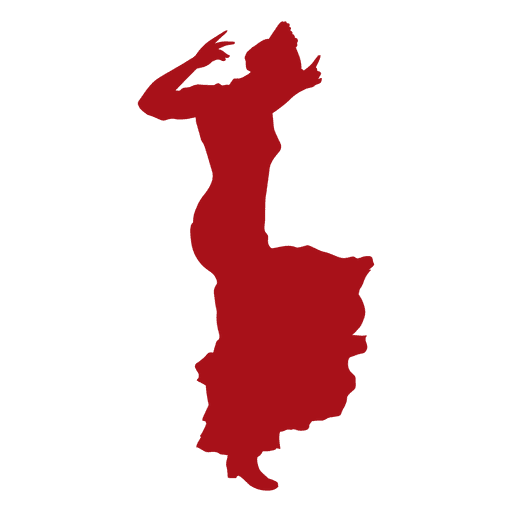 Flamenco-Silhouette PNG-Design