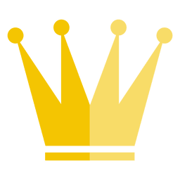 Four point crown icon Transparent PNG